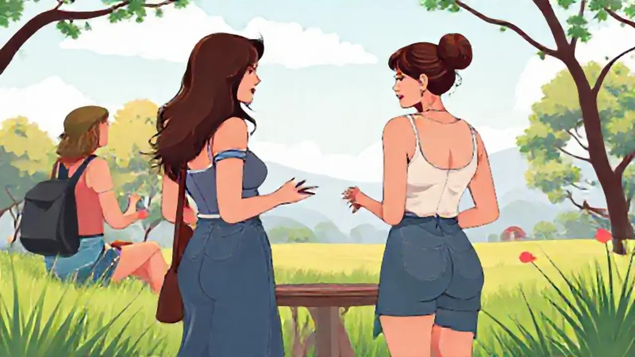 Mujeres reunidas al aire libre