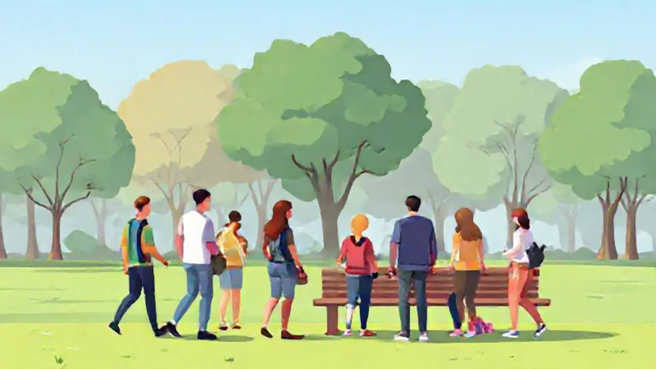 Personas en el parque