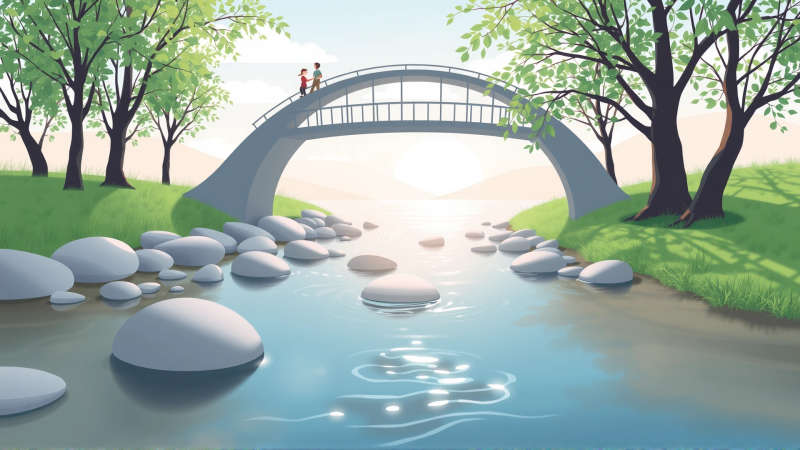 Un río fluye hacia la sanación y esperanza
