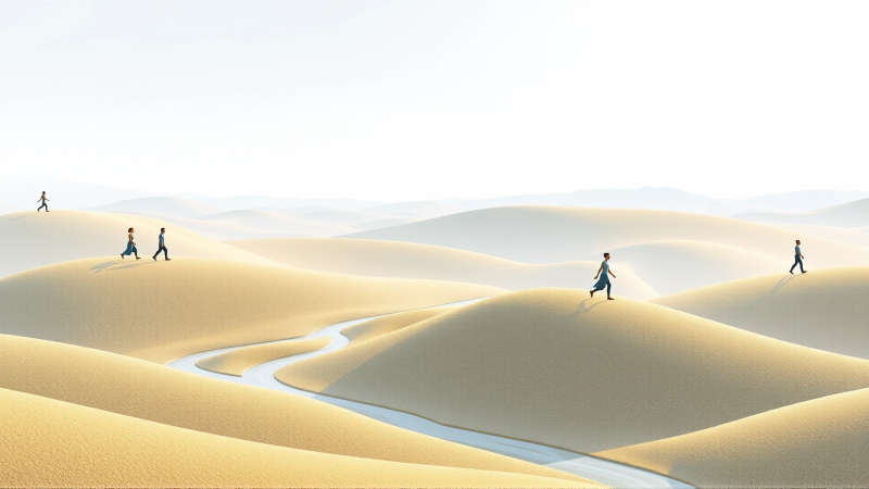 Cuerpos y paisaje en armonía y calma