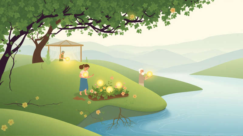 Sanación y resiliencia florecen en un paisaje sereno
