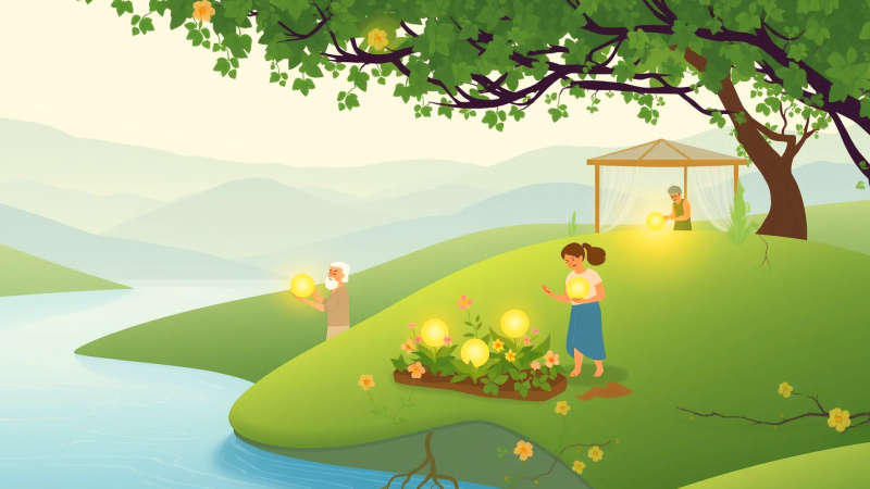 Sanación y resiliencia florecen en un paisaje sereno