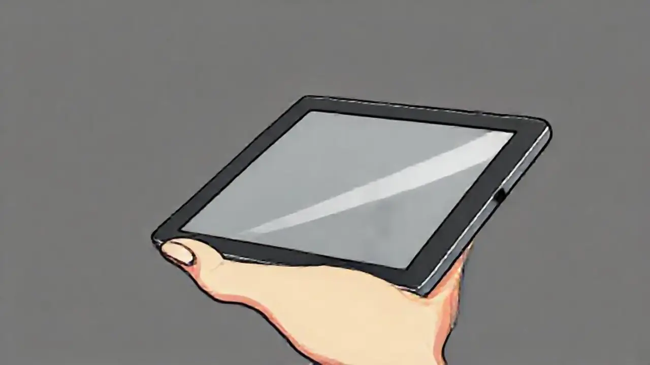Una pastilla gris en la mano