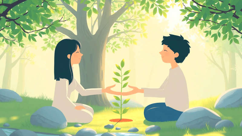 Dos figuras cultivan confianza y crecimiento