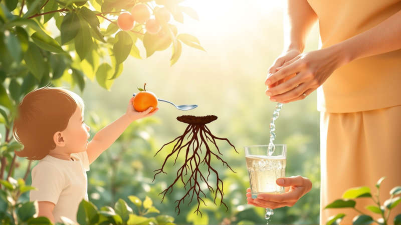 Generaciones comparten alimento y bienestar sereno
