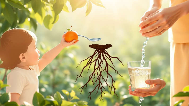 Generaciones comparten alimento y bienestar sereno