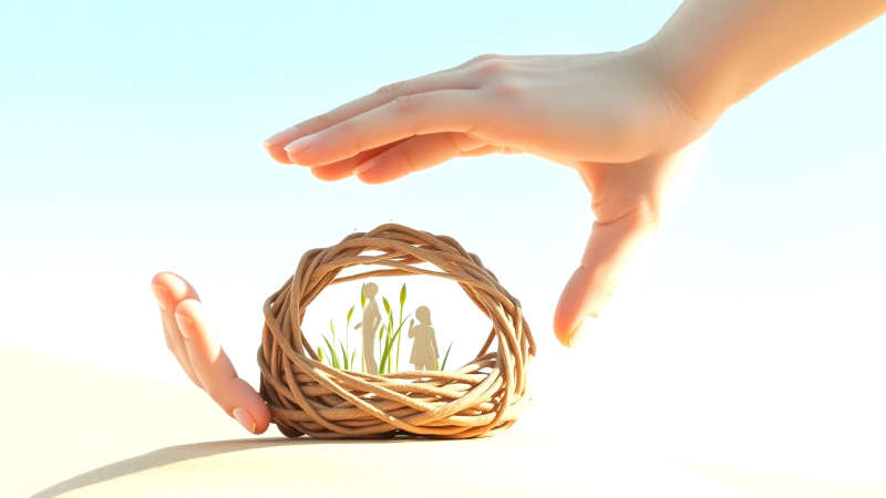 Manos crean refugio