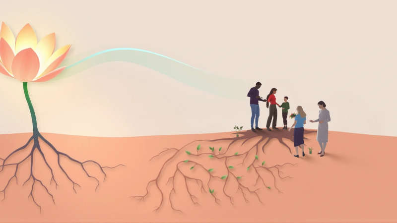 Salud integral florece con apoyo y armonía