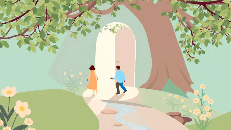 Un camino accesible invita a la serenidad