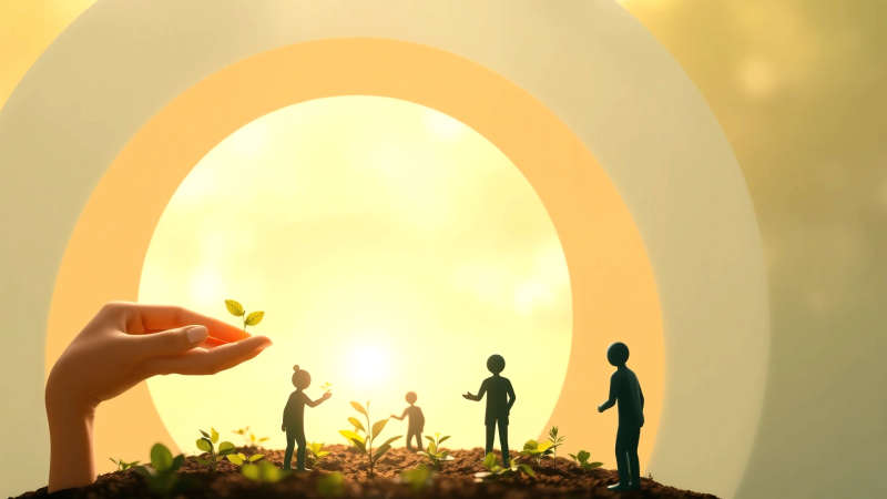 Comunidad cultivando esperanza y bienestar juntos