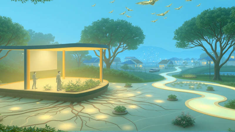 Un futuro utópico de cuidado y conexión