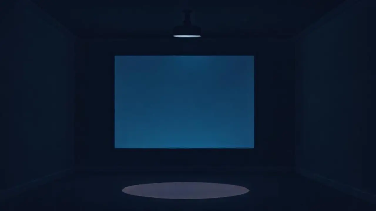 Oscuridad y pantalla brillante