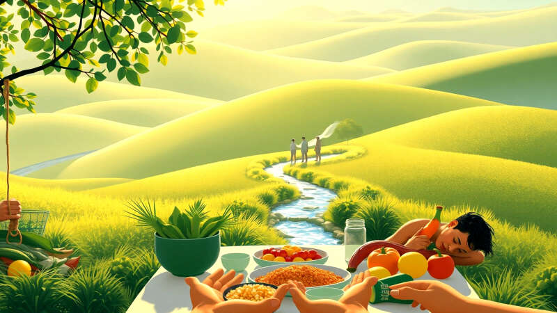 Paz y abundancia en la sencilla alimentación