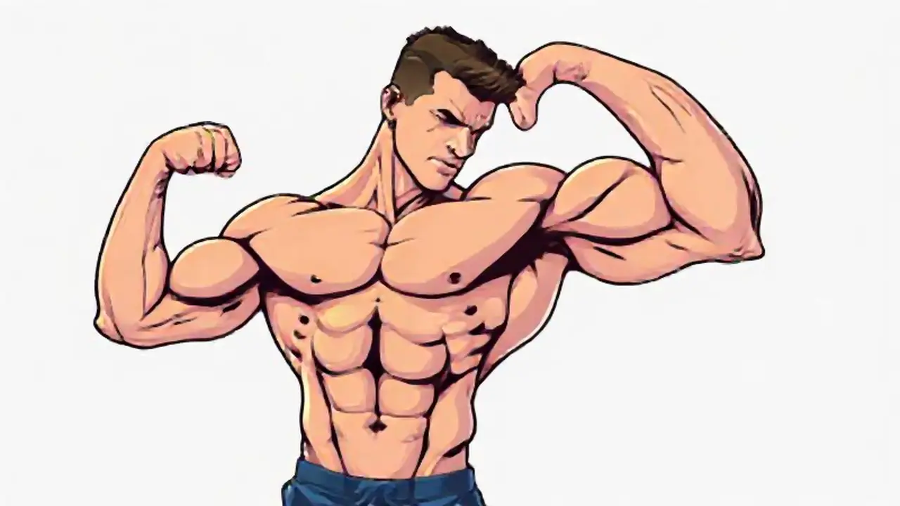 Hombre estirando músculos