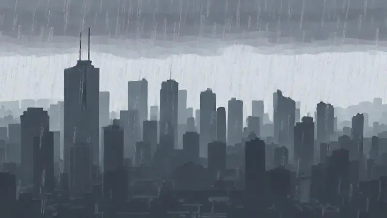 Cielo gris, lluvia lejana