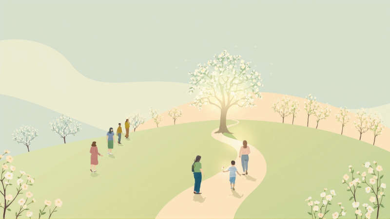 El camino de la vida conecta destinos esperanzadores