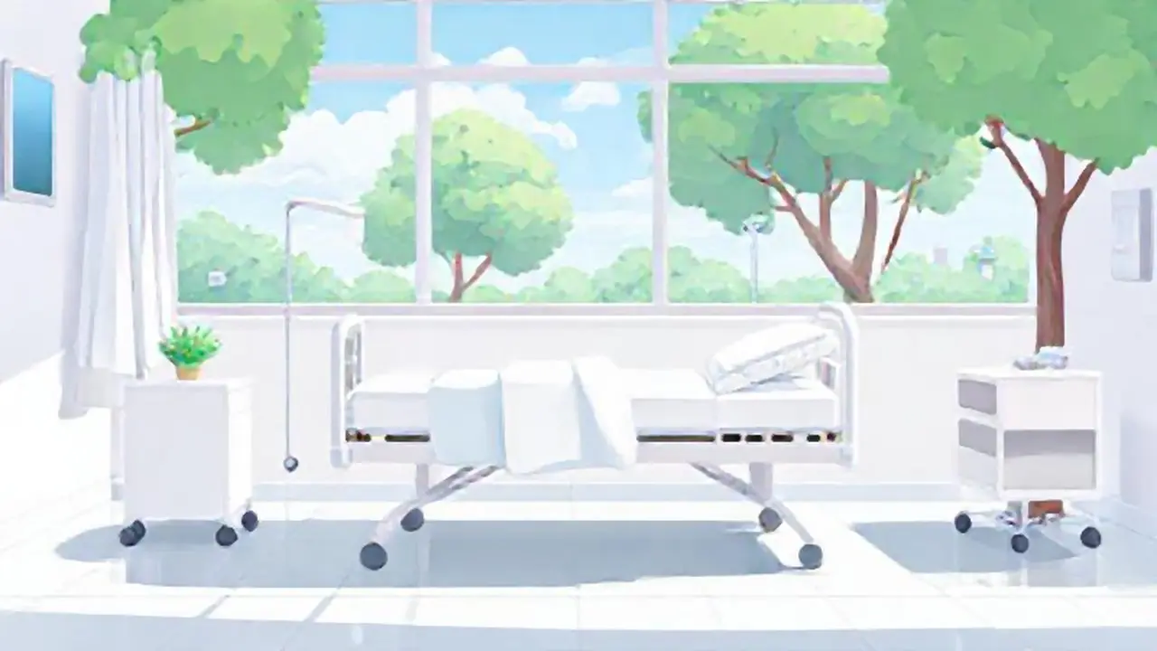 Cama blanca en el exterior