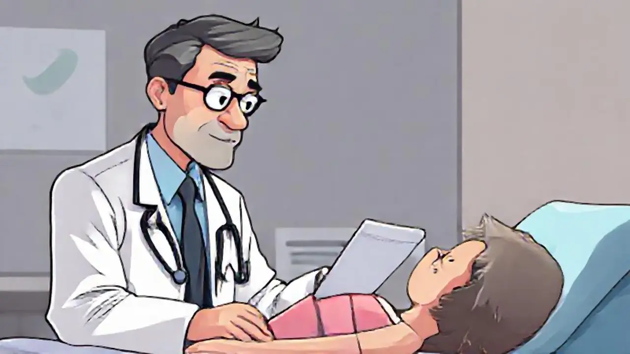 El médico examina al paciente