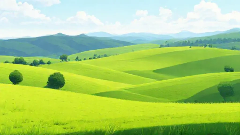 Pradera verde infinita