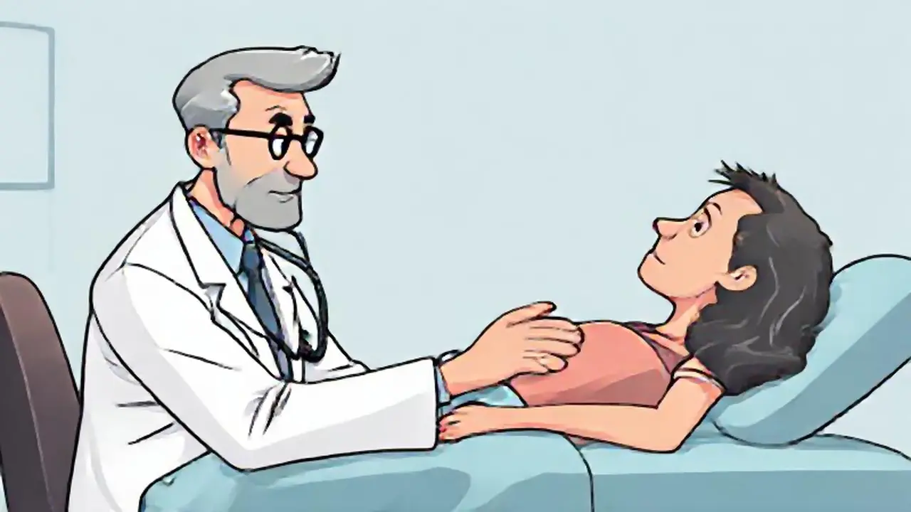 El médico examina al paciente