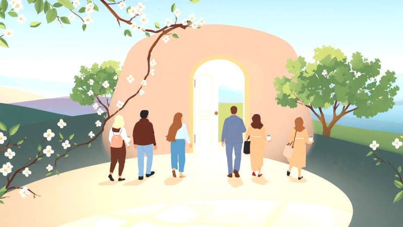 Un camino lleva hacia esperanza y cuidado