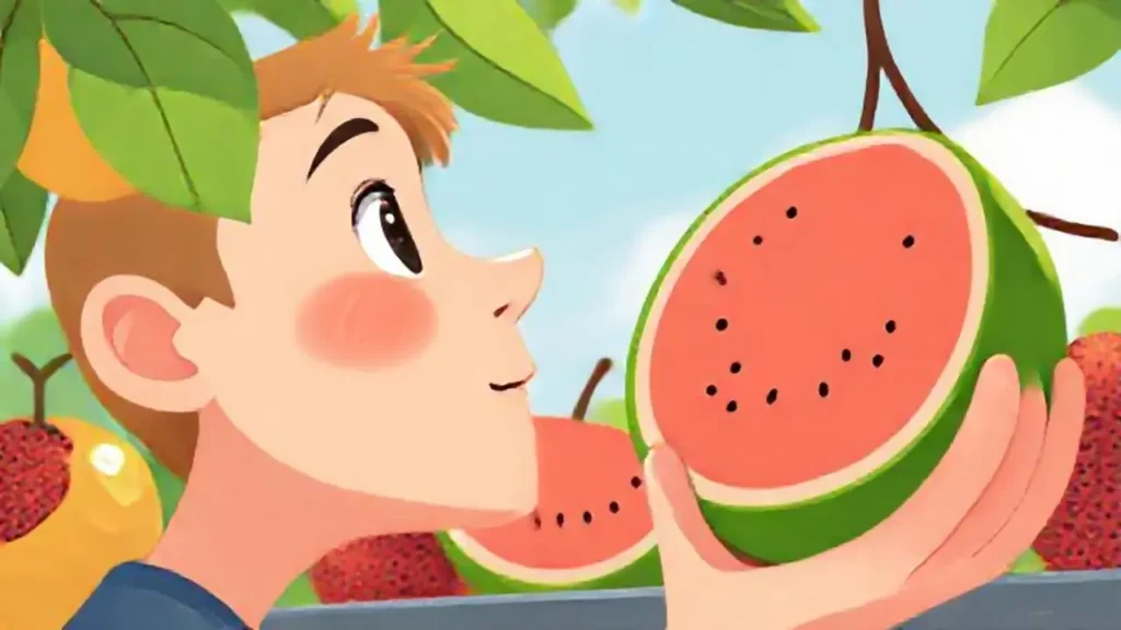 Vista de fruta fresca