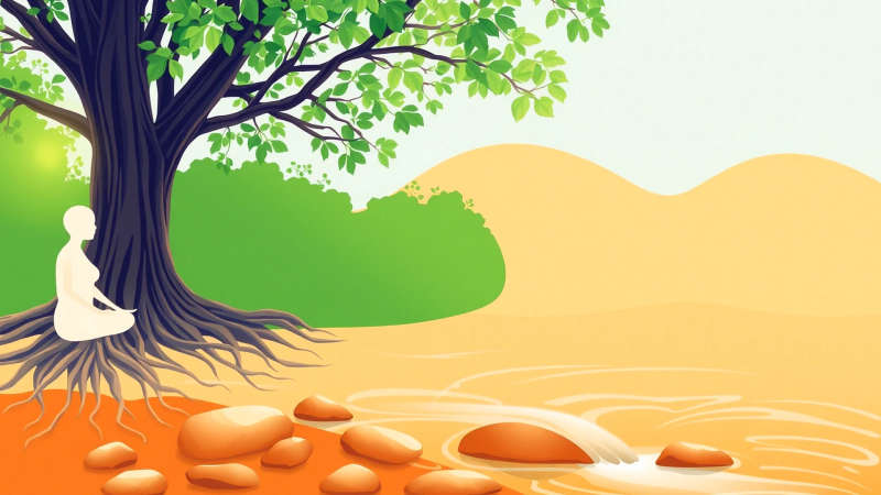 Salud integral y serenidad natural visualizada