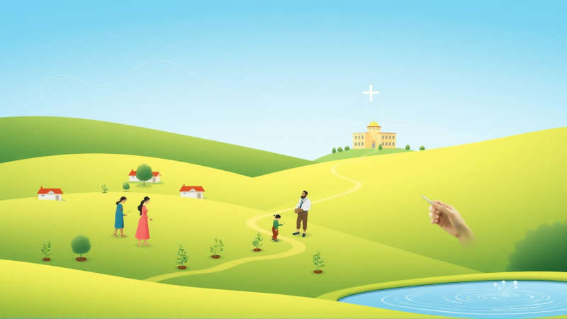 Salud comunitaria florece en un entorno sereno