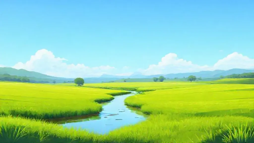 Pradera verde