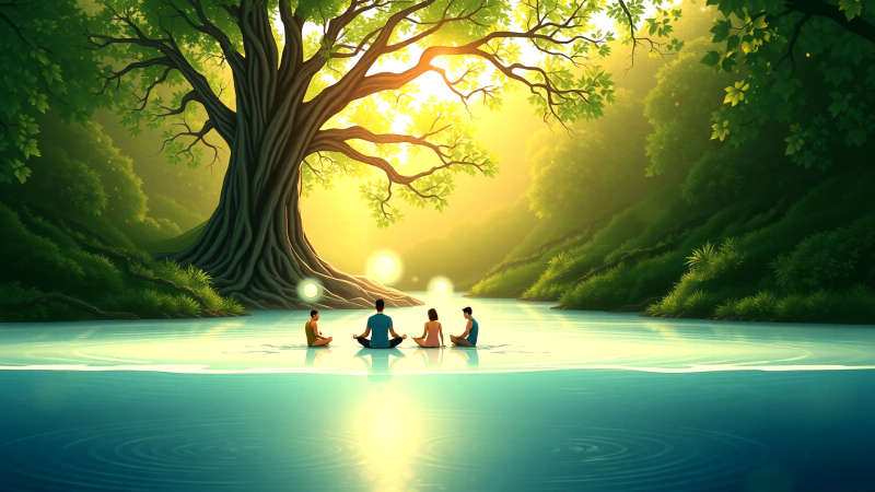Paz interior y conexión en la naturaleza