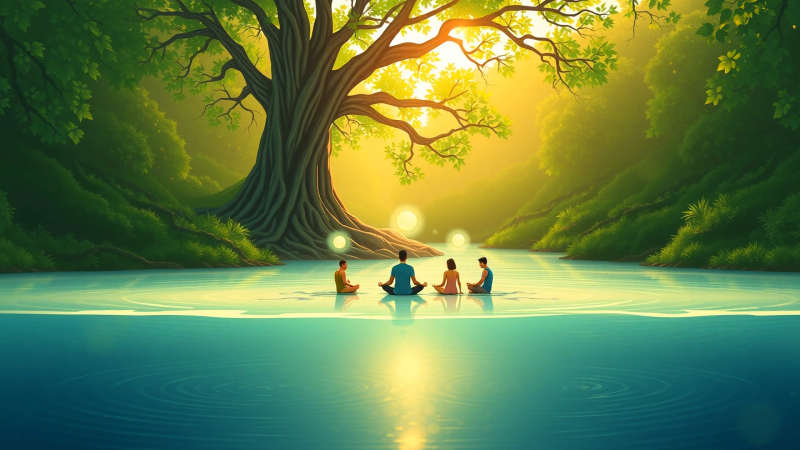 Paz interior y conexión en la naturaleza