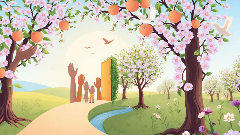 Un jardín floreciente nutre comunidad y bienestar