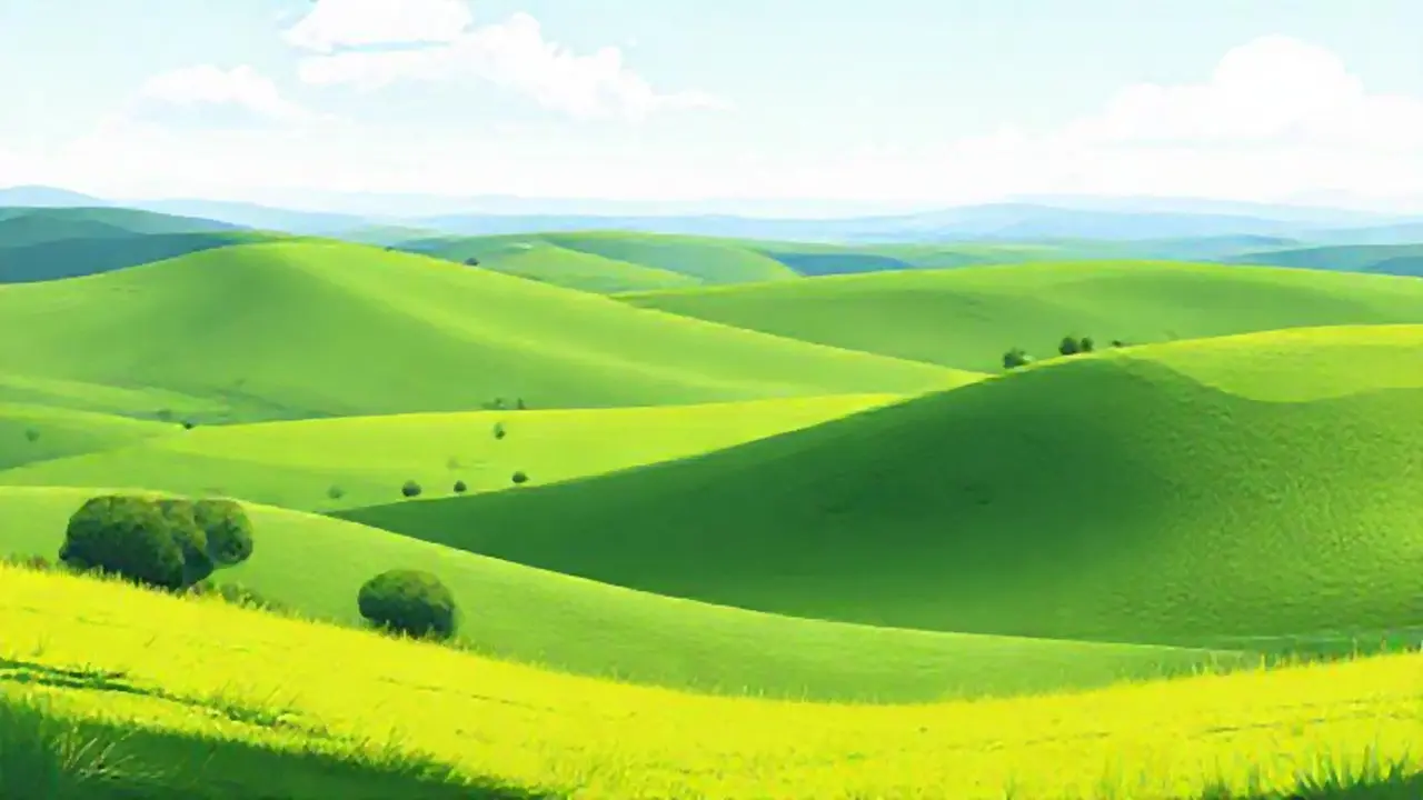 Pradera verde sin fin