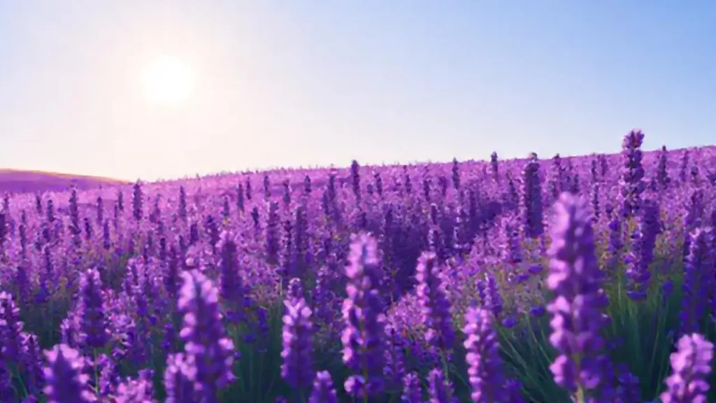 Campos de lavanda bajo el sol