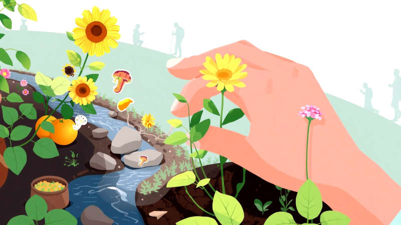 Salud holística florece con equilibrio y cuidado