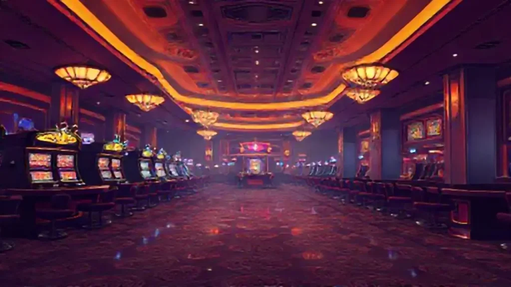 El casino estaba vacío y oscuro