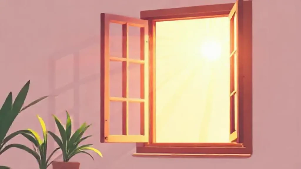 Luz solar por la ventana