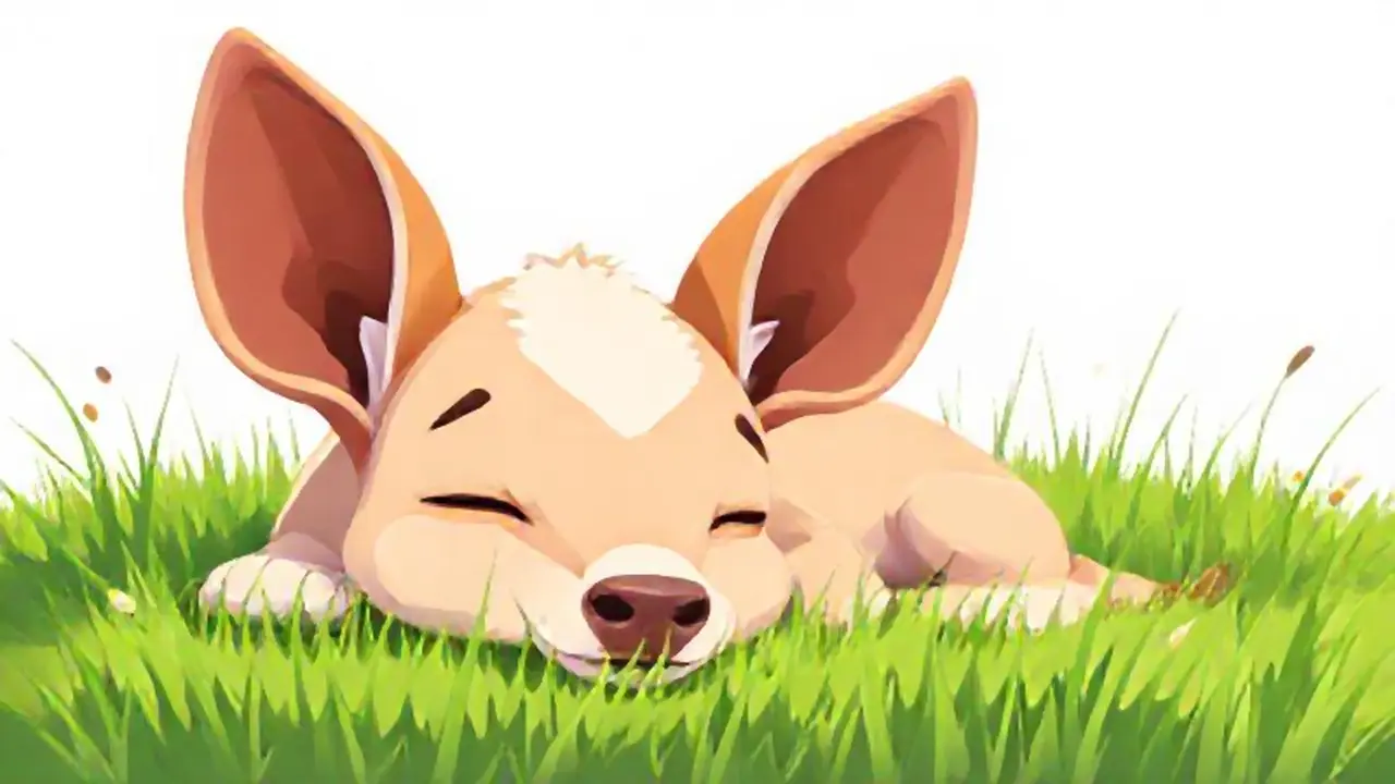 Orejas sobre el campo verde
