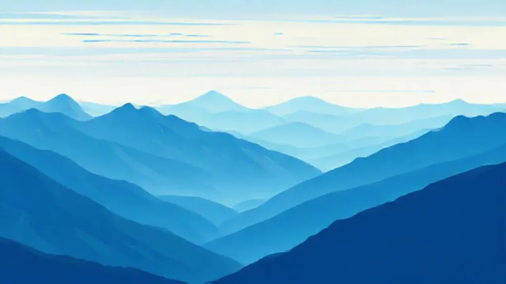 Montañas azules