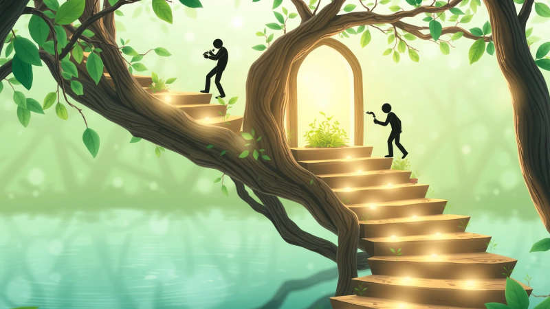 Crecimiento colaborativo guiado hacia un futuro sereno