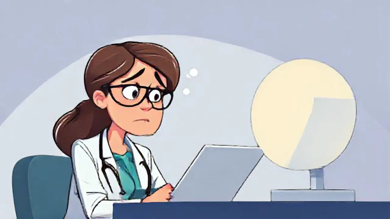 Médico examina a una paciente preocupada