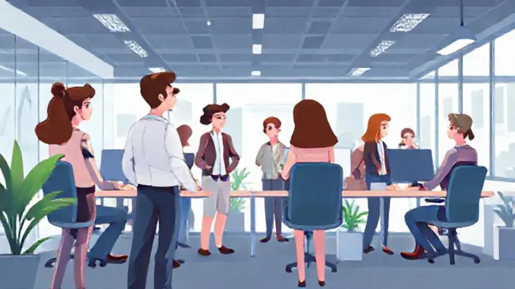 Personas en la oficina