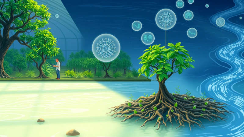 Salud y vida interconectadas florecen serenamente