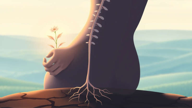 Florece la esperanza en suave resiliencia