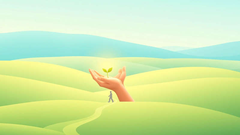 Salud y bienestar visualizados con serenidad y esperanza