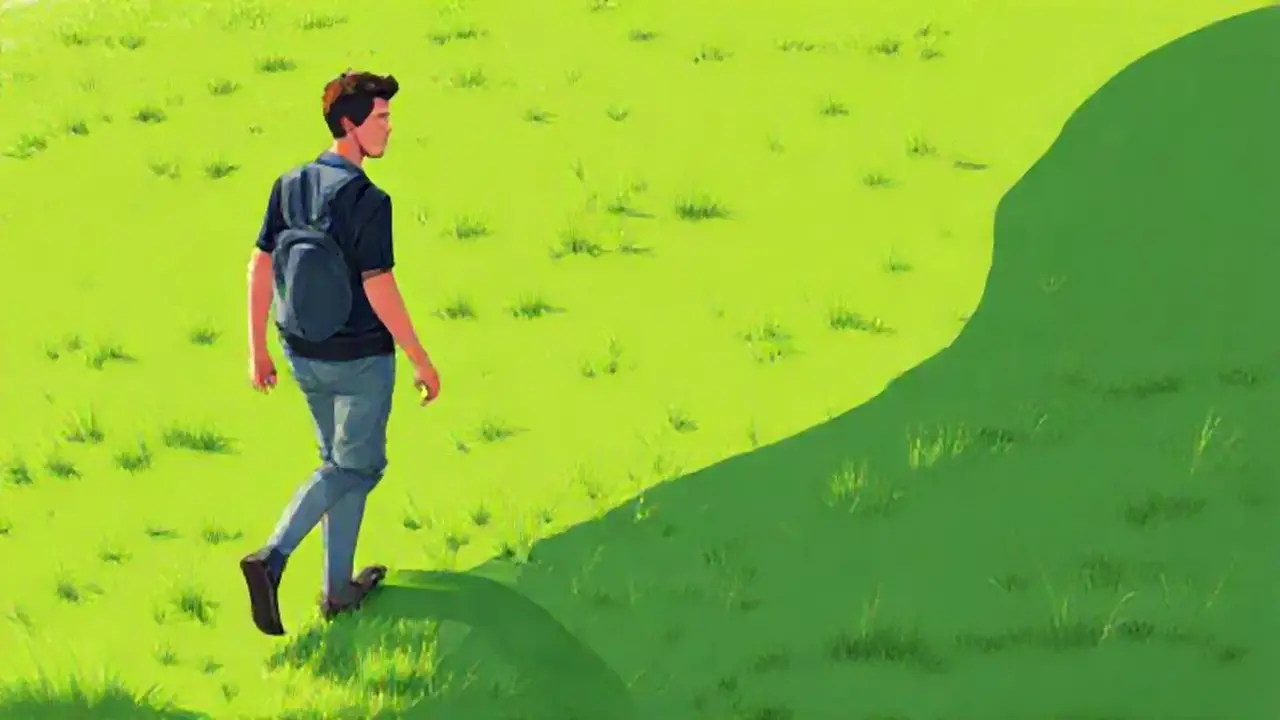 Hombre en el césped