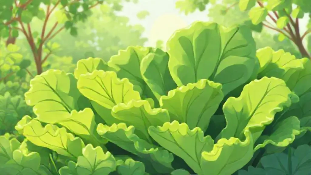 Ensalada verde al aire libre