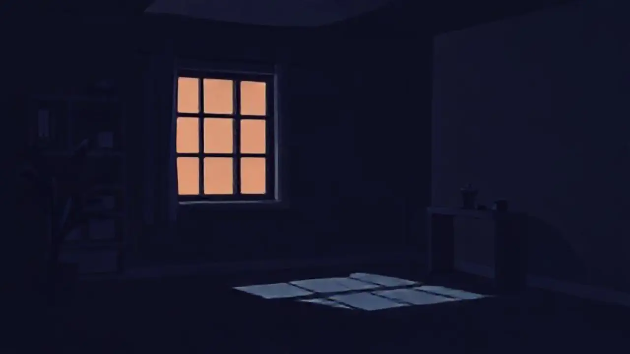 Oscuridad con una ventana