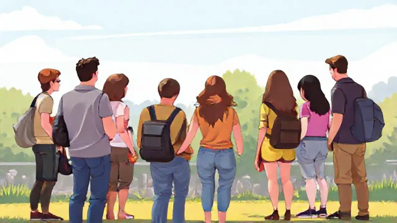 Personas reunidas al aire libre