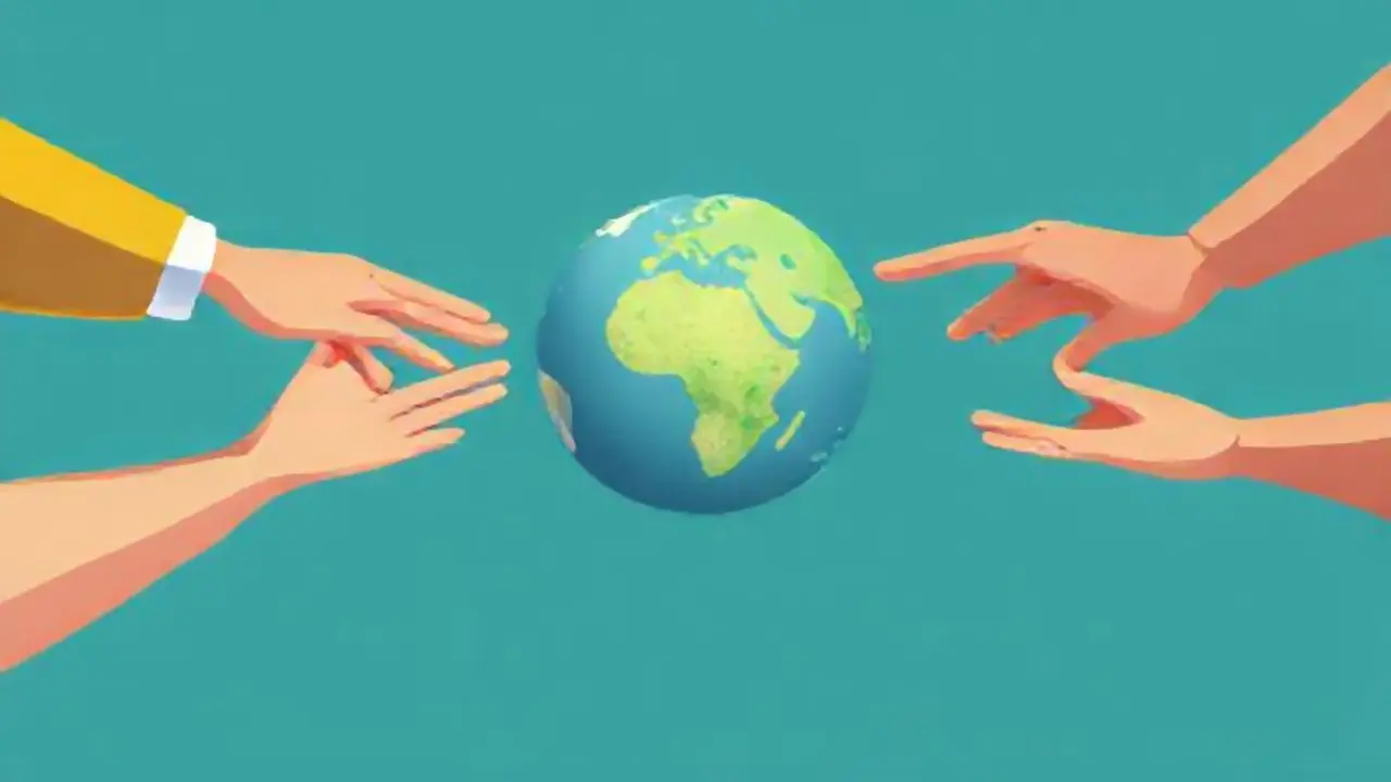 Manos globales unidas